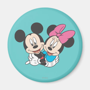 Aimant Mickey & Minnie   Accrochage