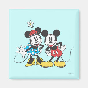 Aimant Mickey & Minnie Paire classique