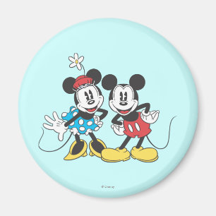Aimant Mickey & Minnie   Paire classique