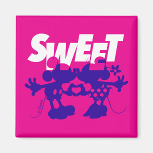 Aimant Mickey & Minnie Souris  Sweet! Saint-Valentin