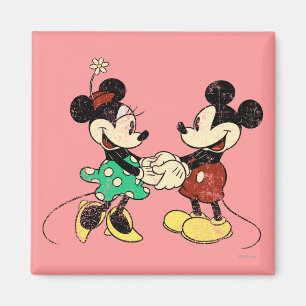 Aimant Mickey & Minnie VINTAGE