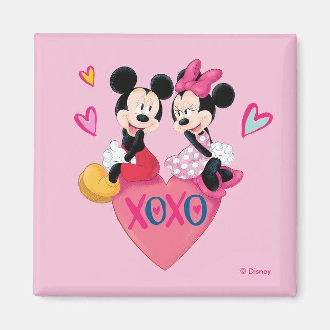 Aimant Mickey & Minnie | XOXO Valentine (Devant)