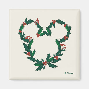 Aimant Mickey Mouse Holiday Wreath