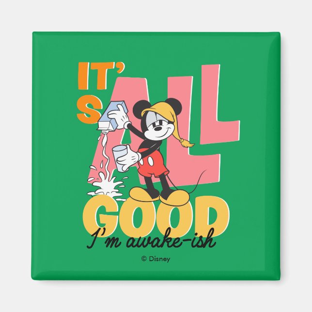 Aimant Mickey Mouse I'm Awake-ish (Devant)