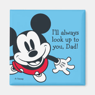 Aimant Mickey Mouse Je te regarde toujours vers le haut