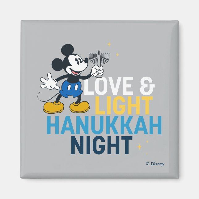 Aimant Mickey Mouse | Love & Light Hanoukka Night (Devant)
