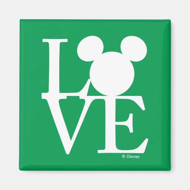 Aimant Mickey Mouse LOVE | Saint Patrick's Day (Devant)