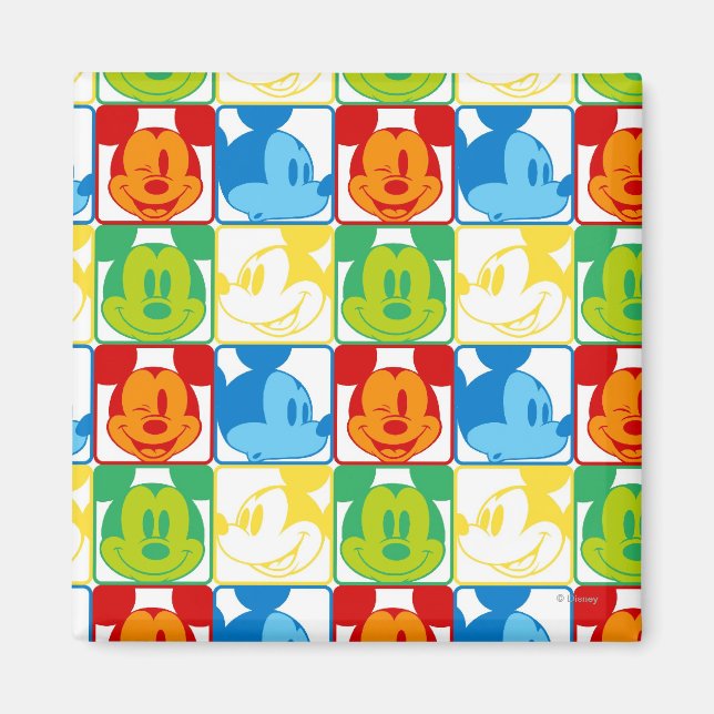 Aimant Mickey Mouse | Motif d'art pop (Devant)