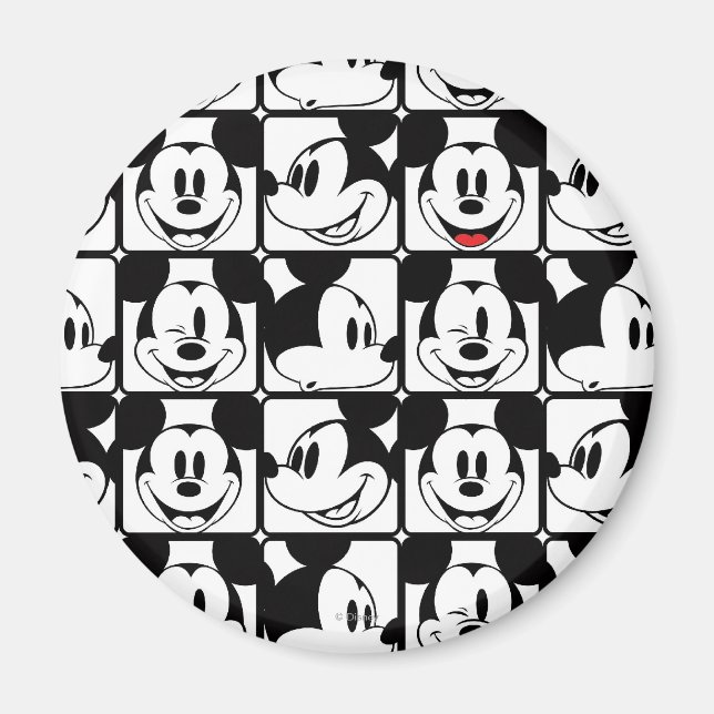 Aimant Mickey Mouse | Motif de grille (Devant)