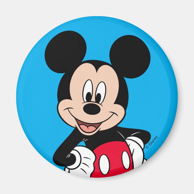 Aimant Mickey Mouse Pose Souriante (Devant)