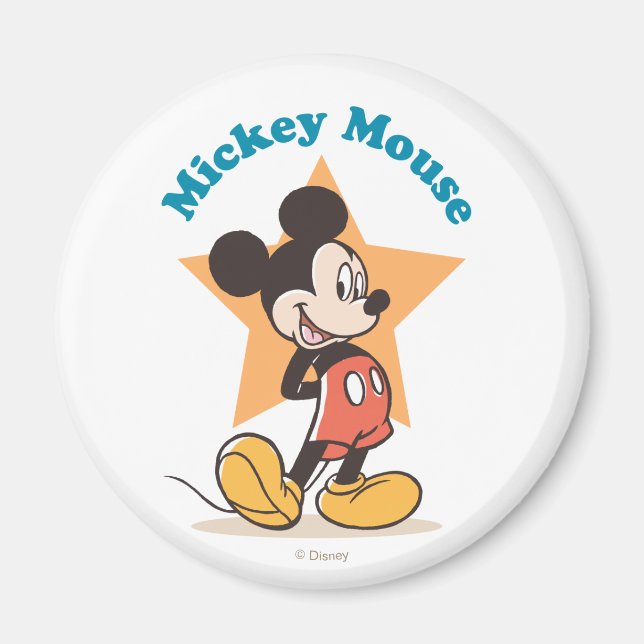 Aimant Mickey Mouse Star Name Graphic (Devant)