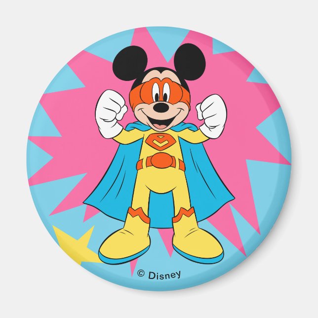 Aimant Mickey Mouse | Super Hero Cute (Devant)