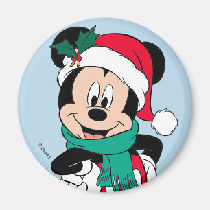 Aimant Mickey Mouse   Tenue hivernale