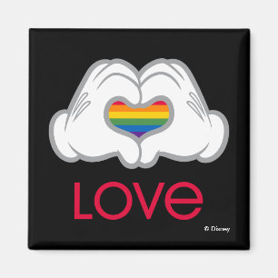 Aimant Mickey Rainbow Love