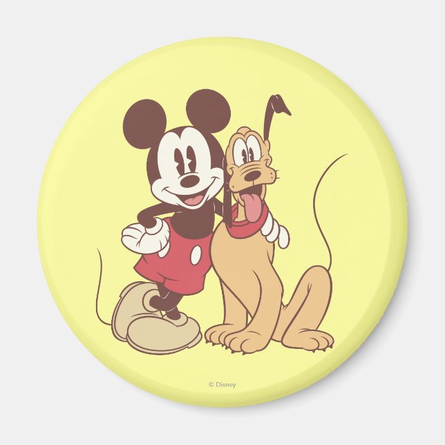 Aimant Mickey & ses amis | Mickey & Pluto classiques (Devant)