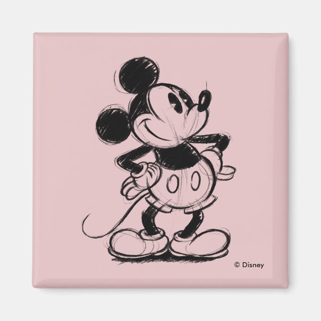 Aimant Mickey Sketch (Devant)