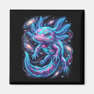 Aimant Mignon Axolotl Cosmique Galaxie Espace Nuit Ciel A