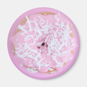 Aimant mignon de beignet rose