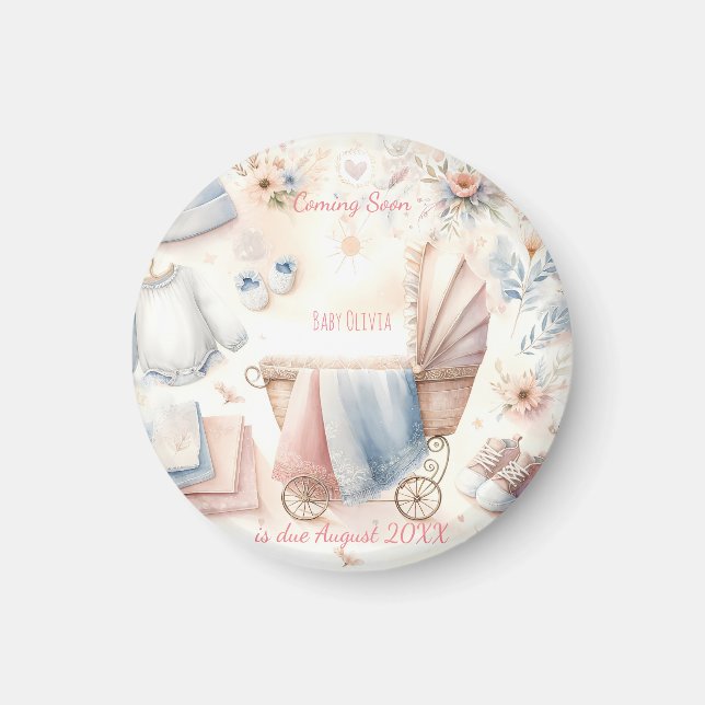 Aimant Mignon faire-part d'annonce à venir Invitation (Devant)