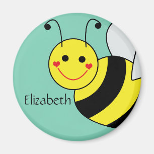 Aimant Mignon gaffez l'abeille personnalisée