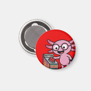 Aimant Mignon Je me pose des questions de axolotl aztéque