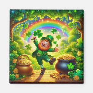 Aimant Mignon lutin magique de la Saint-Patrick