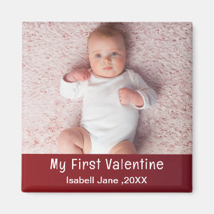 Aimant Mignon Moderne 1ère Saint Valentin Personnaliser l