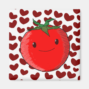Aimant Mignonette Cartoon Tomato Lover