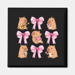 Aimant Mignonne Coquette Nk Nœud Kawaii Amoureux de Capyb