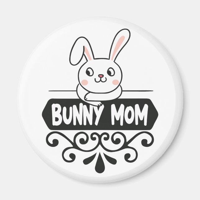 Aimant Mignonne lapin maman lapin amant (Devant)