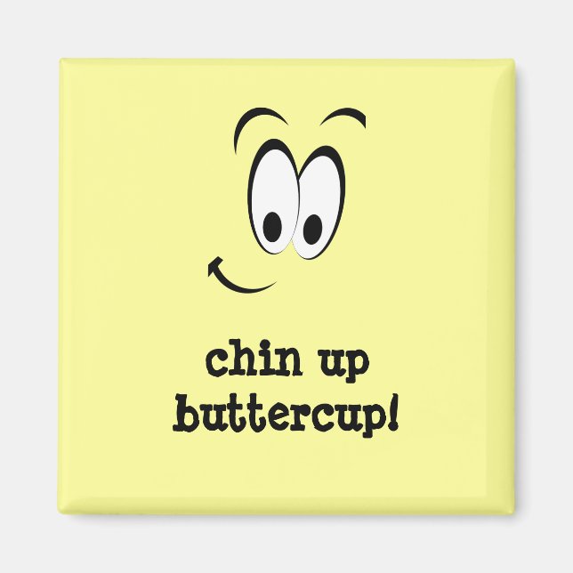 Aimant Mignonne Visage Heureux (Devant)