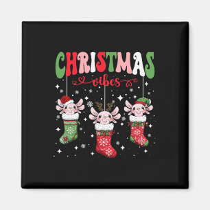 Aimant Mignons Axolotls En Chaussettes Joyeux Christ Japo