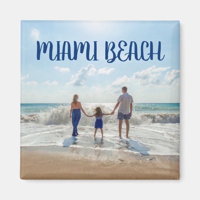 Aimant MIIAMI BEACH Seashore Vacances Famille (Devant)