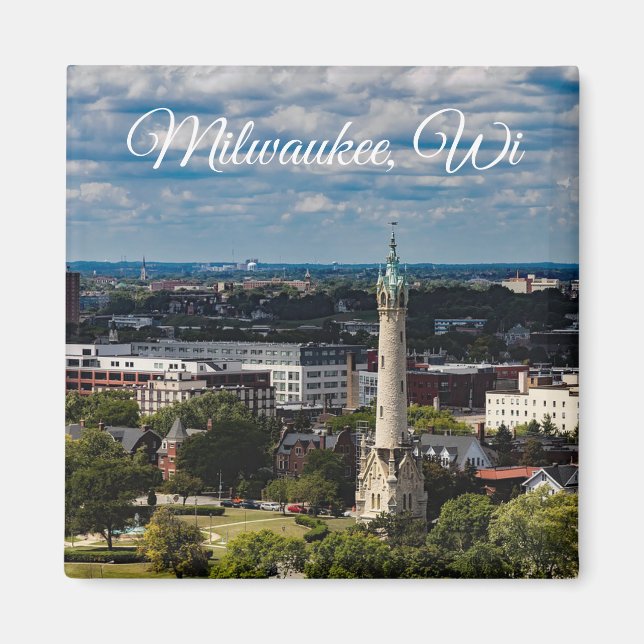 Aimant Milwaukee, Wisconsin Souvenir Keepsaké (Devant)