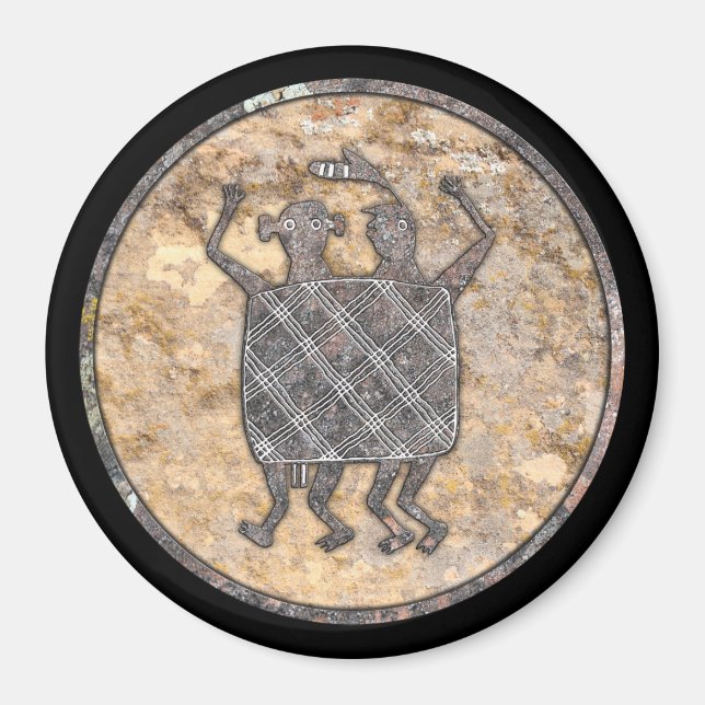 Aimant Mimbres Poterie Design "La couverture Mariage" (Devant)