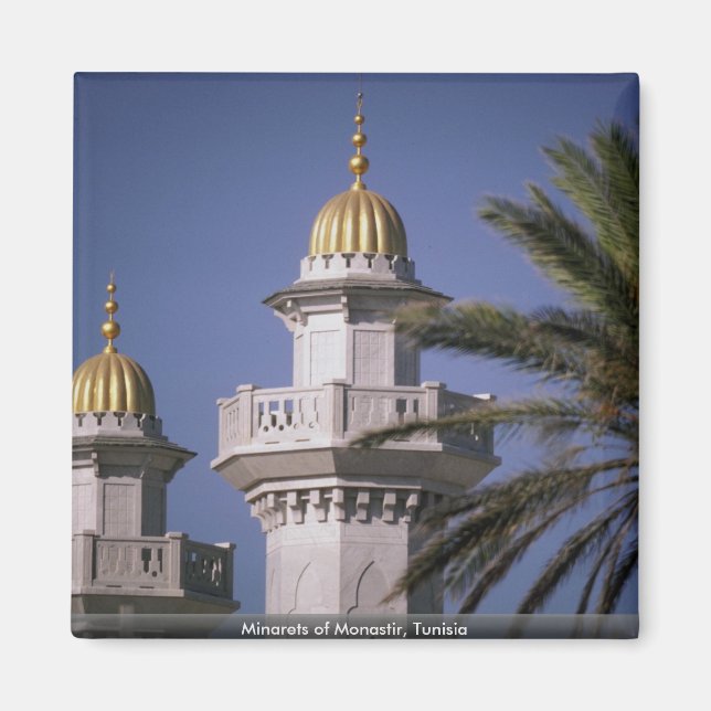 Aimant Minarets de Monastir, Tunisie (Devant)