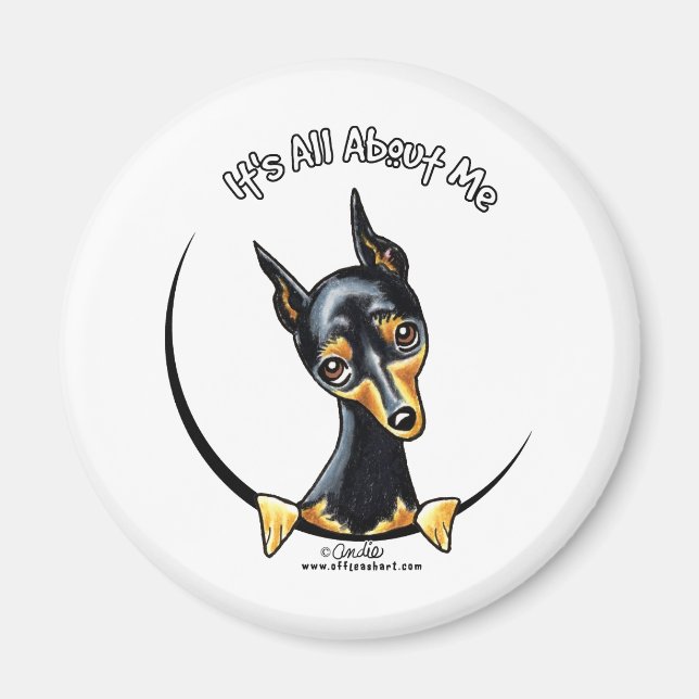 Aimant Miniature Pinscher IAAM (Devant)