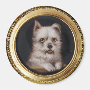 Aimant MINIATURE PORTRAIT DE CHIENS West Highland White T