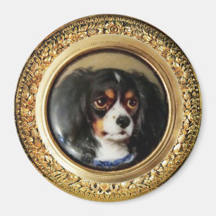 Aimant MINIATURE PORTRAITS DE CHIEN Tricolor Espagnol