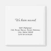 minimal gris nous avons déménagé ajouter le nom ad