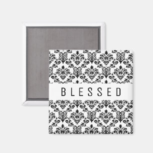 Aimant Minimaliste BLESSEE, floral noir