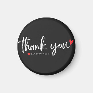 Aimant minimaliste cœur Merci