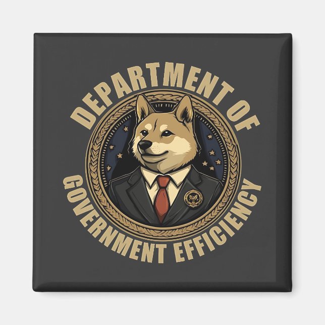 Aimant Ministère De L'Efficacité Gouvernementale Chien De (Devant)