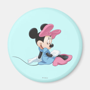 Aimant Minnie bleue Assise