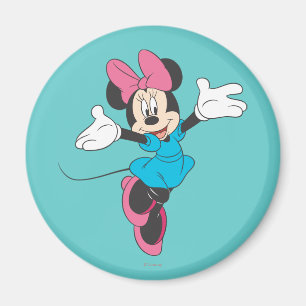 Aimant Minnie bleue En sautant