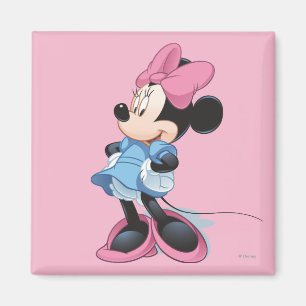 Aimant Minnie bleue Mains sur les hanches