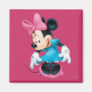 Aimant Minnie bleue   S'inclinant