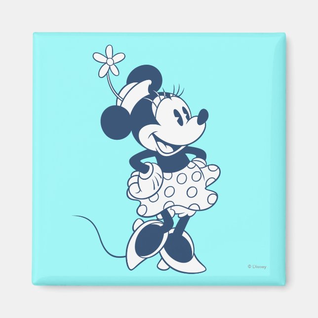 Aimant Minnie classique | Couleur bleue (Devant)