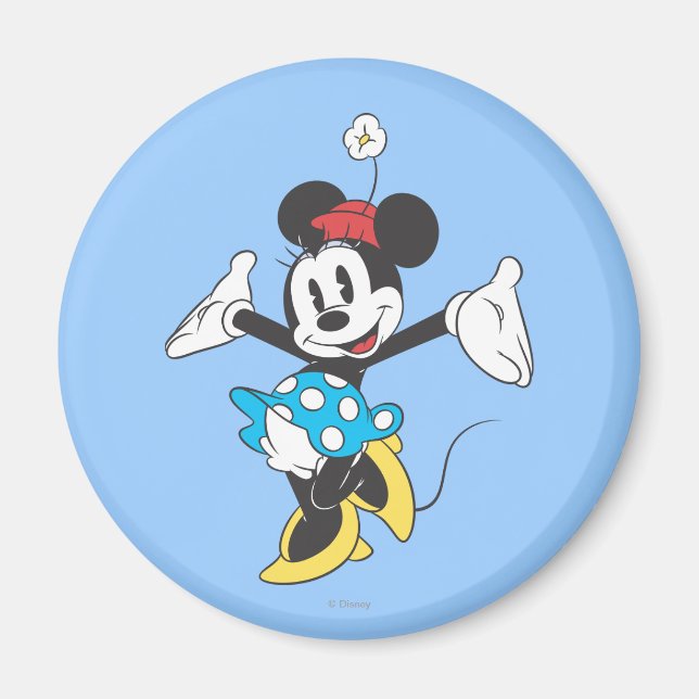 Aimant Minnie classique | Excité (Devant)
