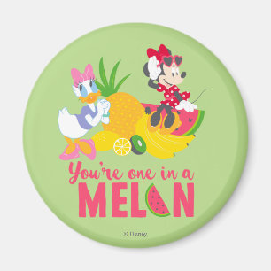 Aimant Minnie Minnie dit que vous êtes un sur un melon